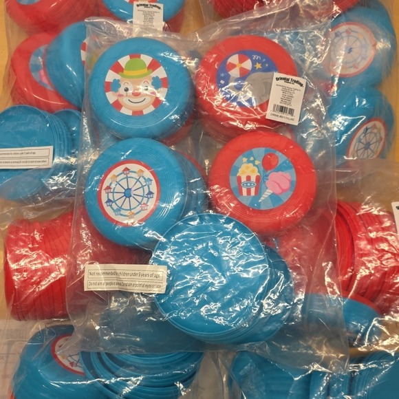 Fun Express Mini Carnival Flying Discs - 5 Packs Of 72 - Carnival Game Prize360